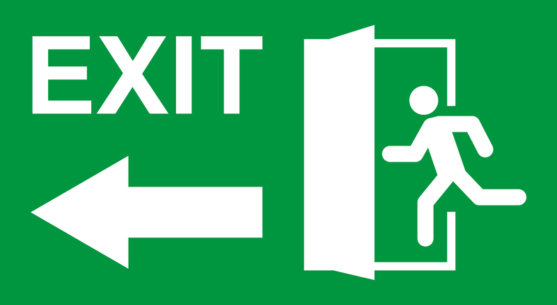 fire exit sign 