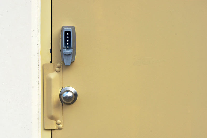steel security door lock