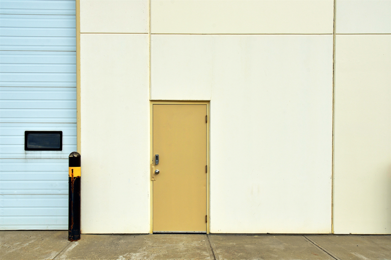 steel security door yellow