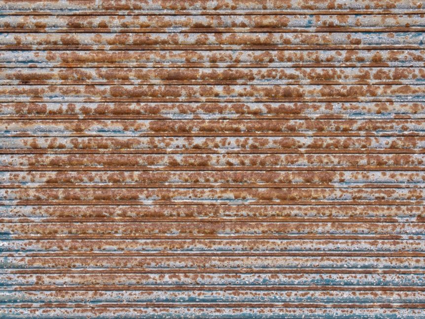 Rusty roller shutters